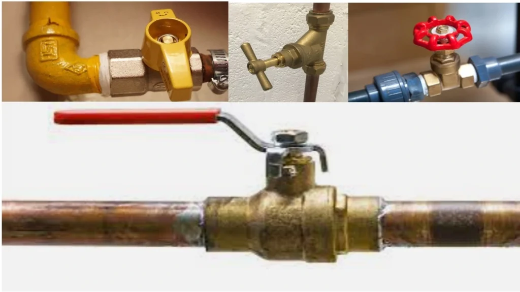 4 Water shut off valves