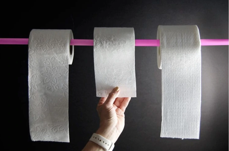 Choose thin dissolvable toilet tissue